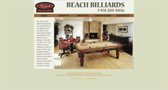 Desktop Screenshot of beachbilliards.com